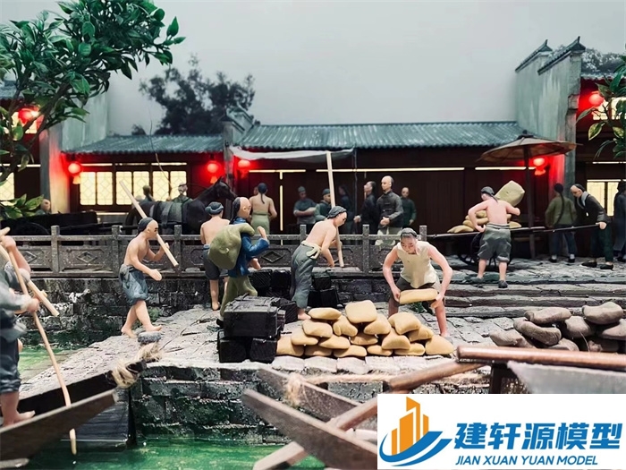 齐河博物馆江南水乡模型